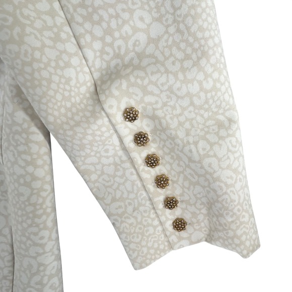 Soft Surroundings Leontine Ponte Animal Blazer Jacket Cream Womens Plus Size 2X - Picture 15 of 16